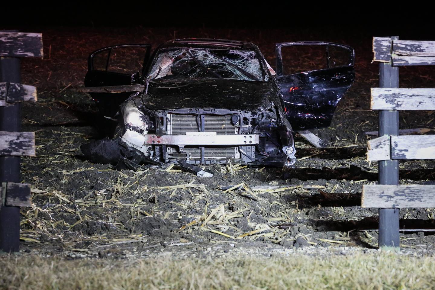 The Huntley Fire Protection District and McHenry County Sheriff's Office responded to a crash shortly before 9 p.m. Saturday, Jan. 21, 2023, on Conley Road, east of Route 47, outside of Huntley for a rollover crash.