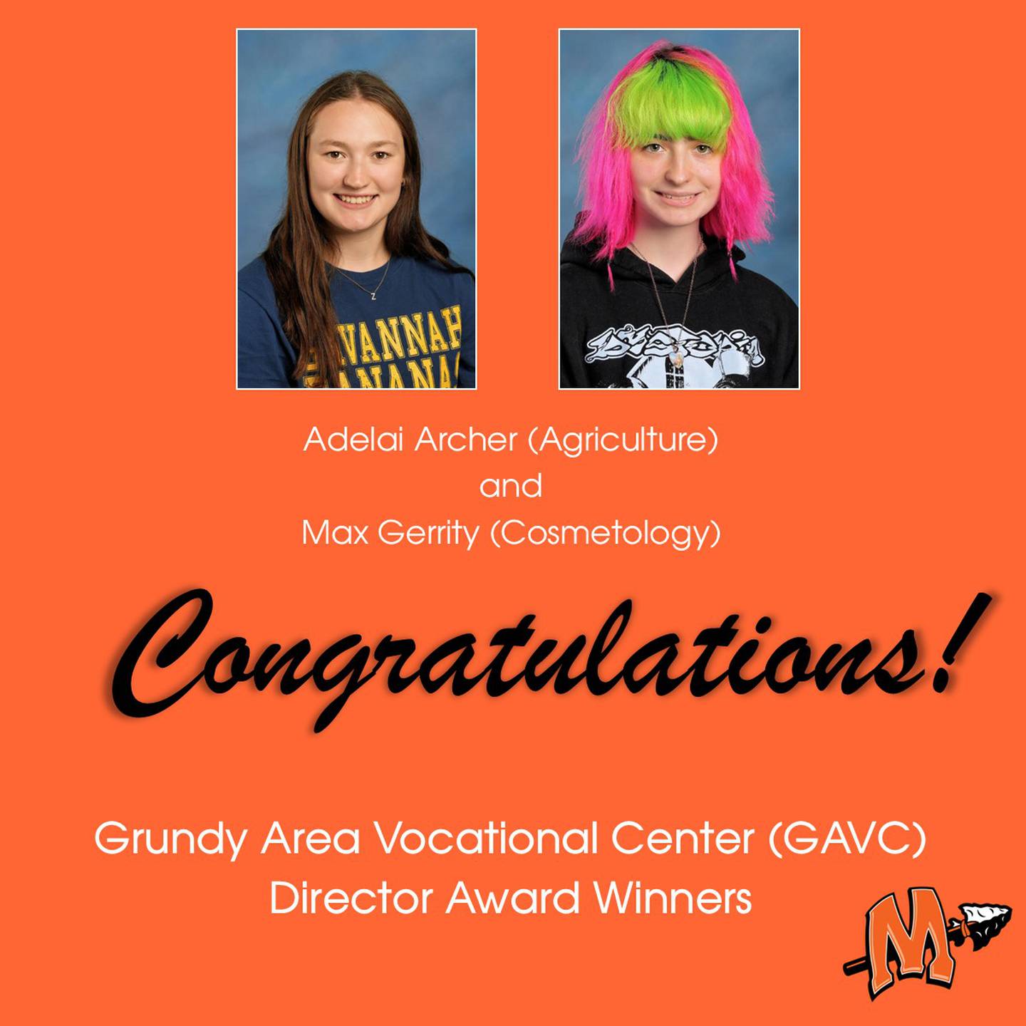 Minooka's Archer and Gerrity earn vocational center honors