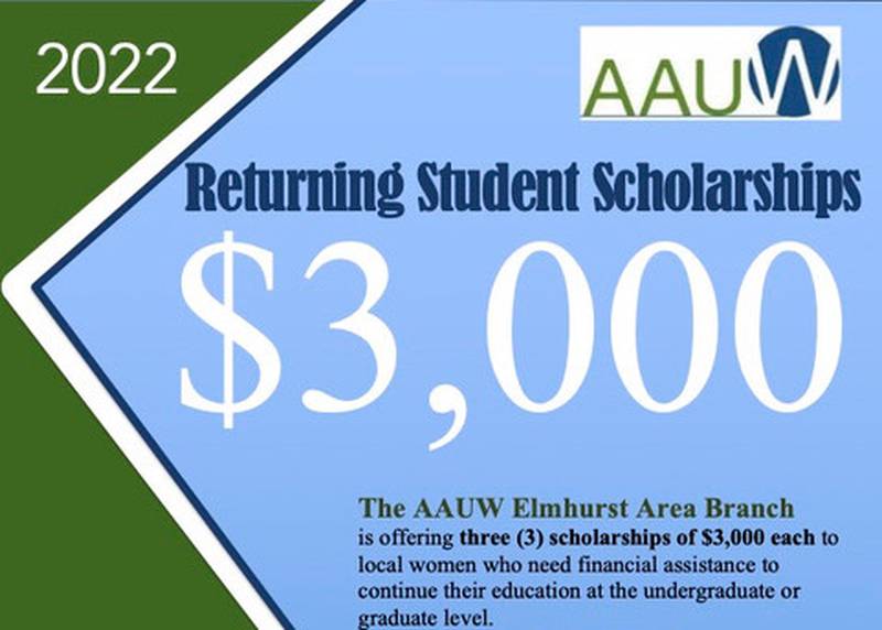 Elmhurst AAUW announces scholarships.