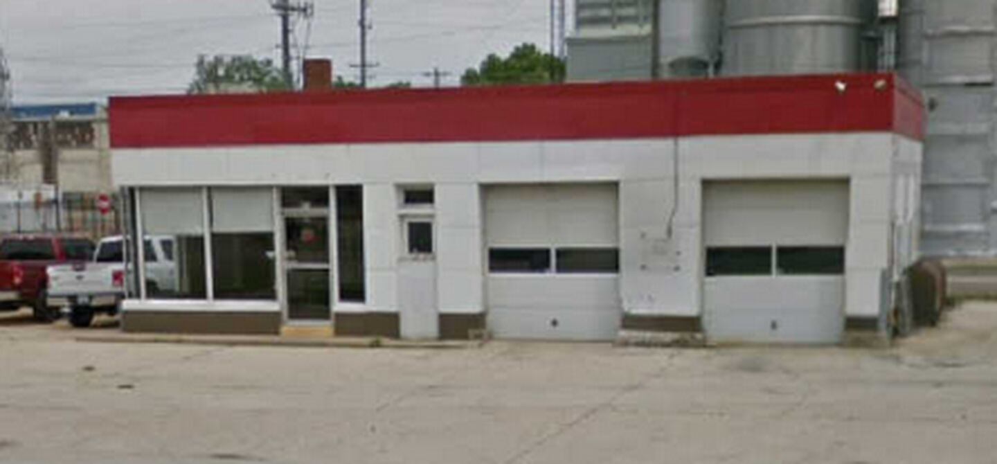 The northeast corner of First Avenue and Dixon Avenue in Rock Falls once was home to this auto repair shop. The building was demolished in August 2023, and by the end of the year a Scooter's Coffee drive-thru is expected to be up and running.