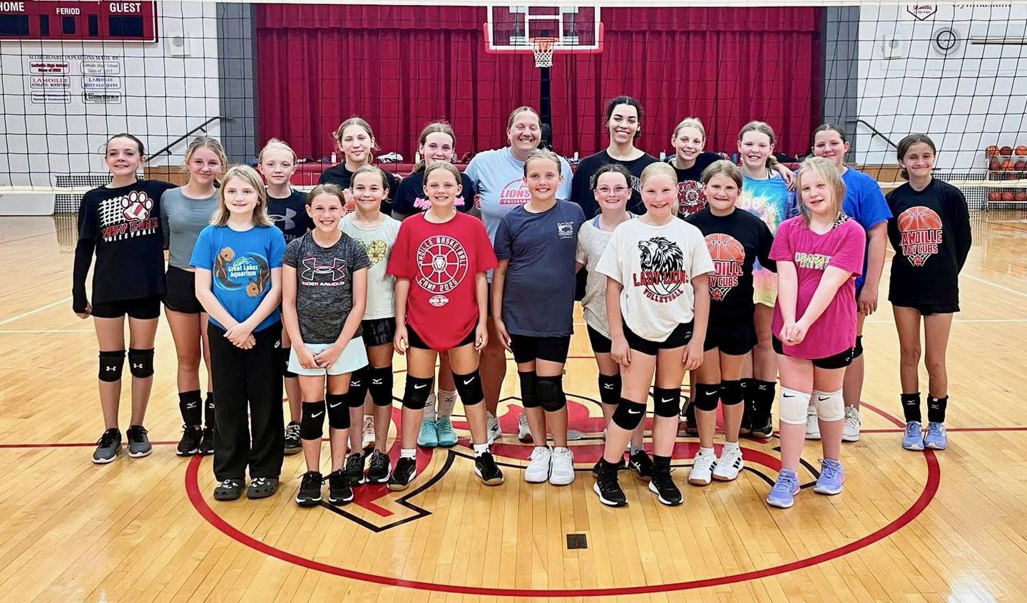 The Lions Junior Starved Rock Club held a junior high volleyball camp at LaMoille High School last week.