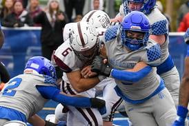 Peyton Shipley’s forced fumble propels St. Francis past Prairie Ridge