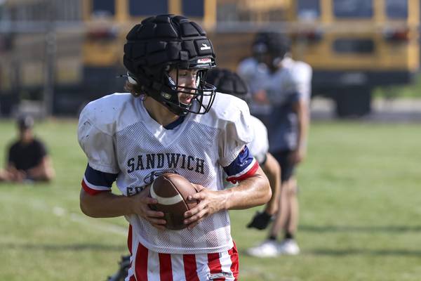 Senior QB Braden Behringer makes Sandwich wing-T offense go, set to lead team for third season