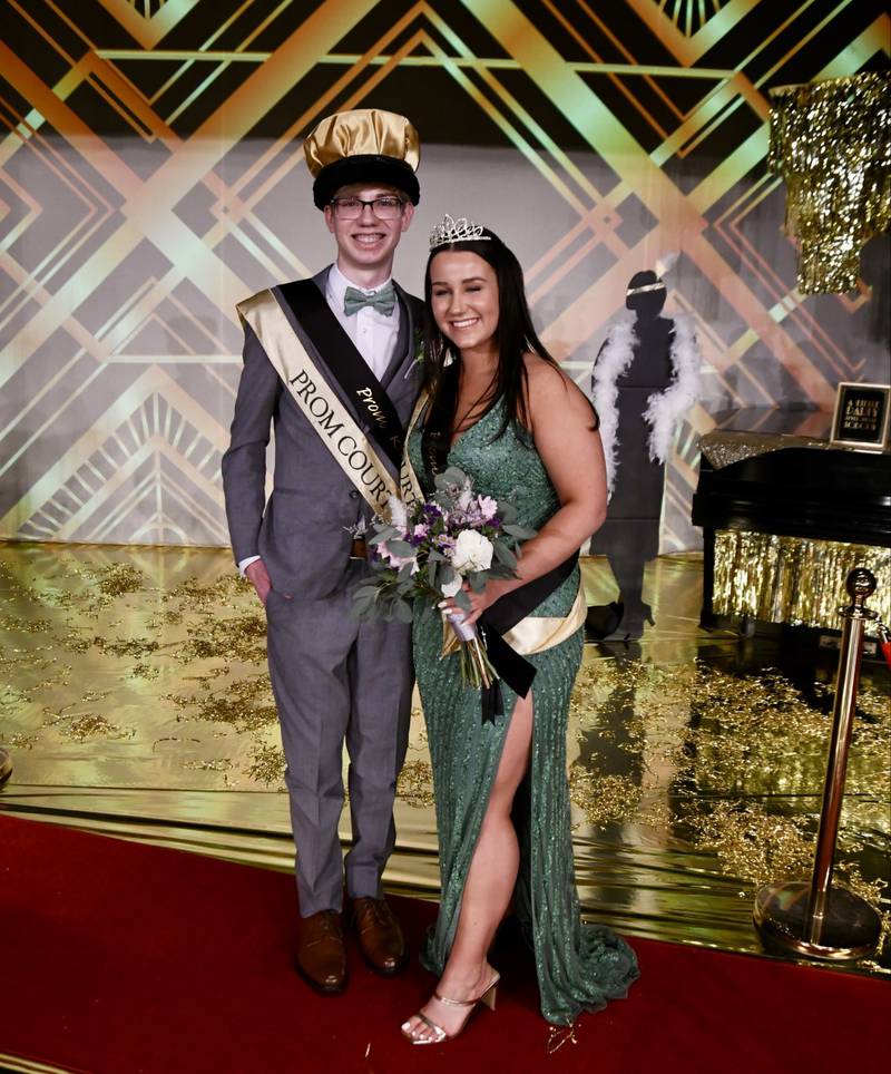 La Salle-Peru High School crowned its 2023 Prom King Jacob Quick and Prom Queen Autumn Bunzell at the conclusion of promenade Saturday, April 29, 2023, in Matthiessen Memorial Auditorium.