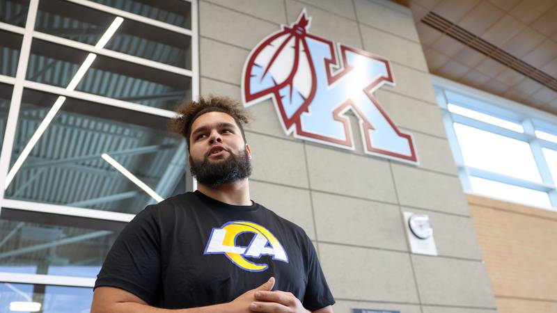 Kankakee native, new LA Ram Keagen Trost celebrated by community he’s become a role model for