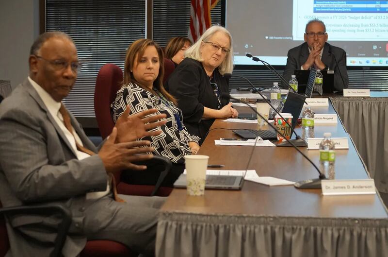 Members of the Illinois State Board of Education are pictured at the board's December meeting