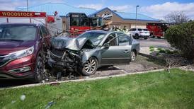 Vehicle leaves Route 14, damages about half a dozen vehicles in Woodstock Culver’s parking lot
