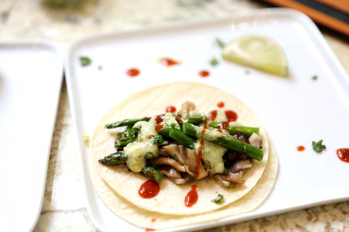 Mushroom and asparagus tacos made by Geneva resident Carolyn O’Reilly. O’Reilly is a favorite to win a chef contest to be on the Taste Of Home magazine cover and win $25,000.