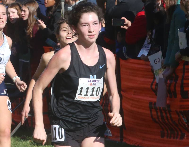 Nazareth's Hannah McCarthy competes in the Class 2A State Cross Country race on Saturday, Nov. 4, 2023 at Detweiller Park in Peoria.