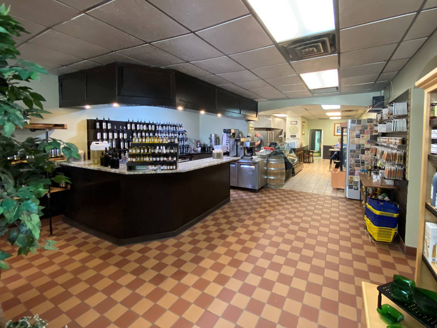 A look at the kitchen and seating area inside Verbena at 412 Liberty St. in Morris.
