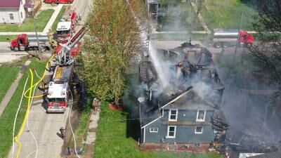 Photos: Area firefighters respond to a structure fire in Earlville