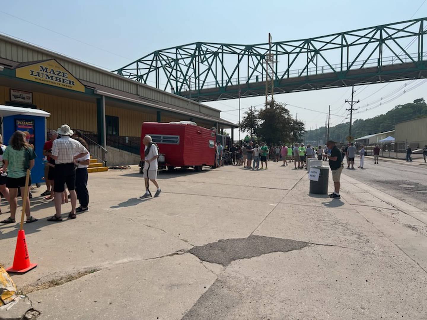 Friends, family and workers present and past celebrated at Maze Lumber on Water Street in Peru in honor of the company’s 175th birthday.