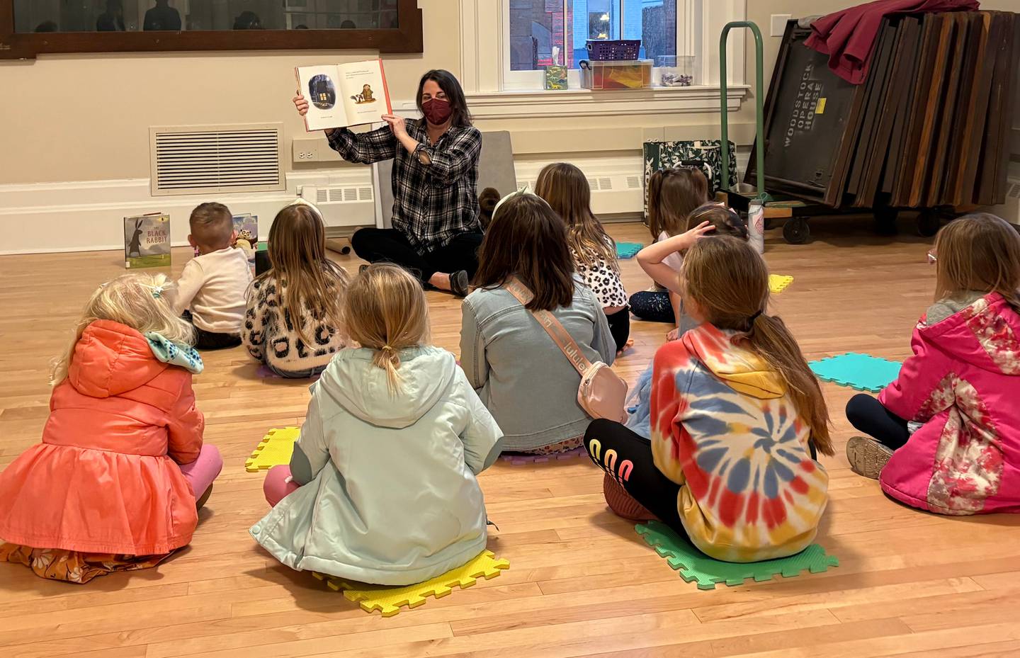 A story time for children kicks off Groundhog Day festivities Thursday, Jan. 30, 2025, at the Old Courthouse in Woodstock.