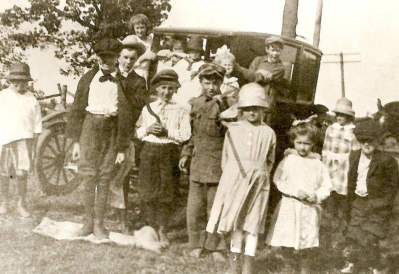 Students from Cold Spring School appear in about 1922. The school, built in 1870, almost disappeared forever. In 1927, the Lake Development Co. intended to buy 3,000 acres and flood the entire valley. It was estimated the lake would have been 25 feet deep and – similar to the man-made Wonder Lake – would have covered every structure in its path, but the Great Depression intervened.