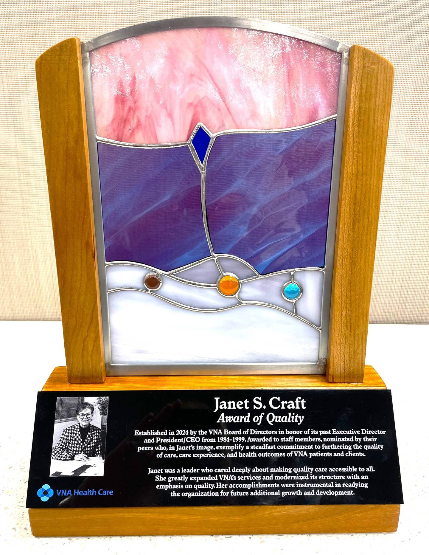 The Janet S. Craft Award of Quality will be awarded annually to VNA staff members for their commitment to improving the quality of care, experience and health outcomes of the clinic’s patients and clients.
