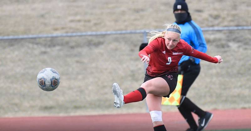 Crystal Lake South graduate Cameron Sengstock leads the Lewis University in four different offensive categories this season, including goals (six) and points (14).