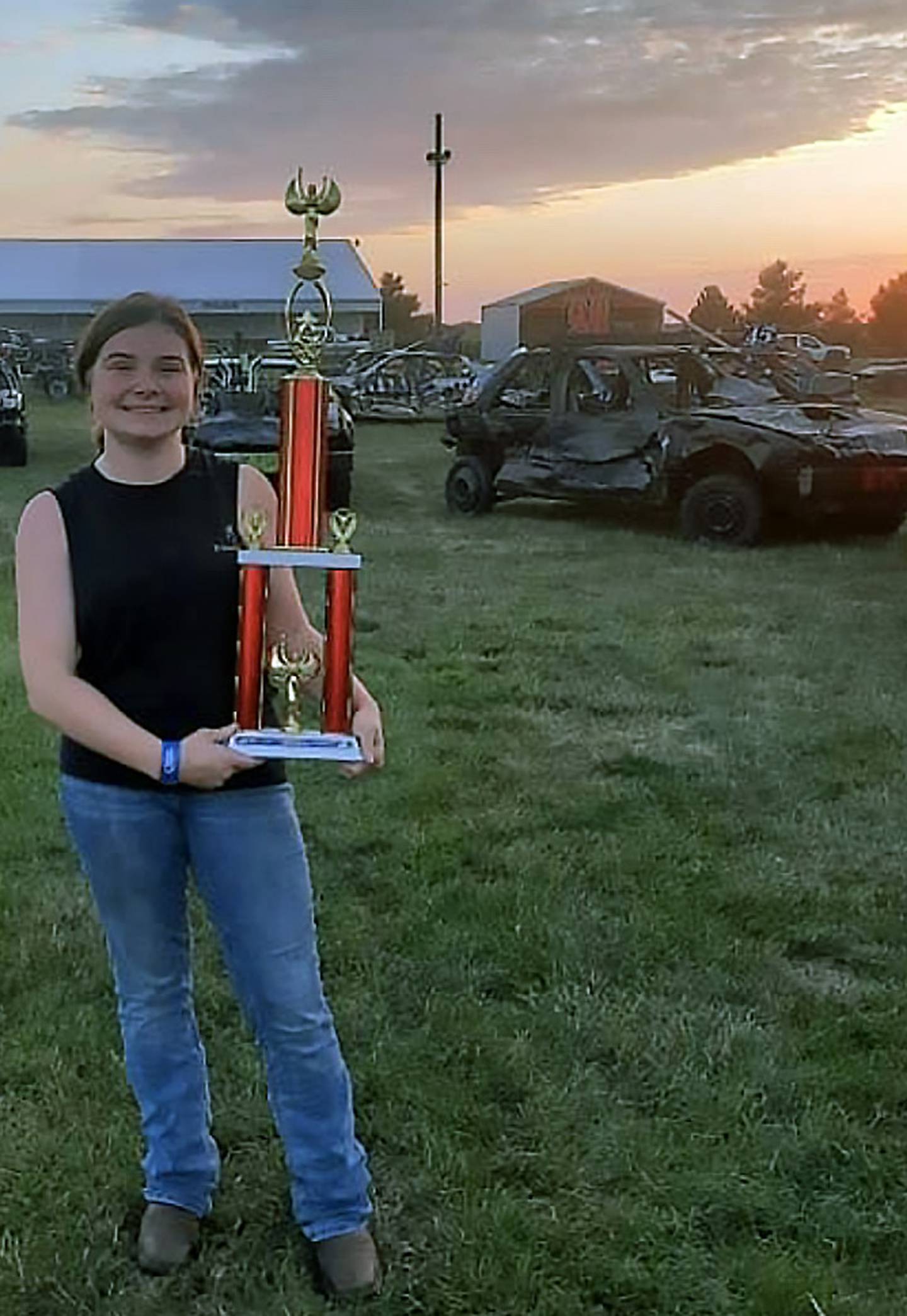 Spencer Samek graduated from participating in Illinois Valley Community College’s youth welding summer camps to assisting in this year’s Sparks Jr. summer camp as a college student. After her introduction to welding in high school, Samek enrolled in IVCC's program to perfect her skills – and found a way to fuse welding and demolition derby, two of her favorite activities.