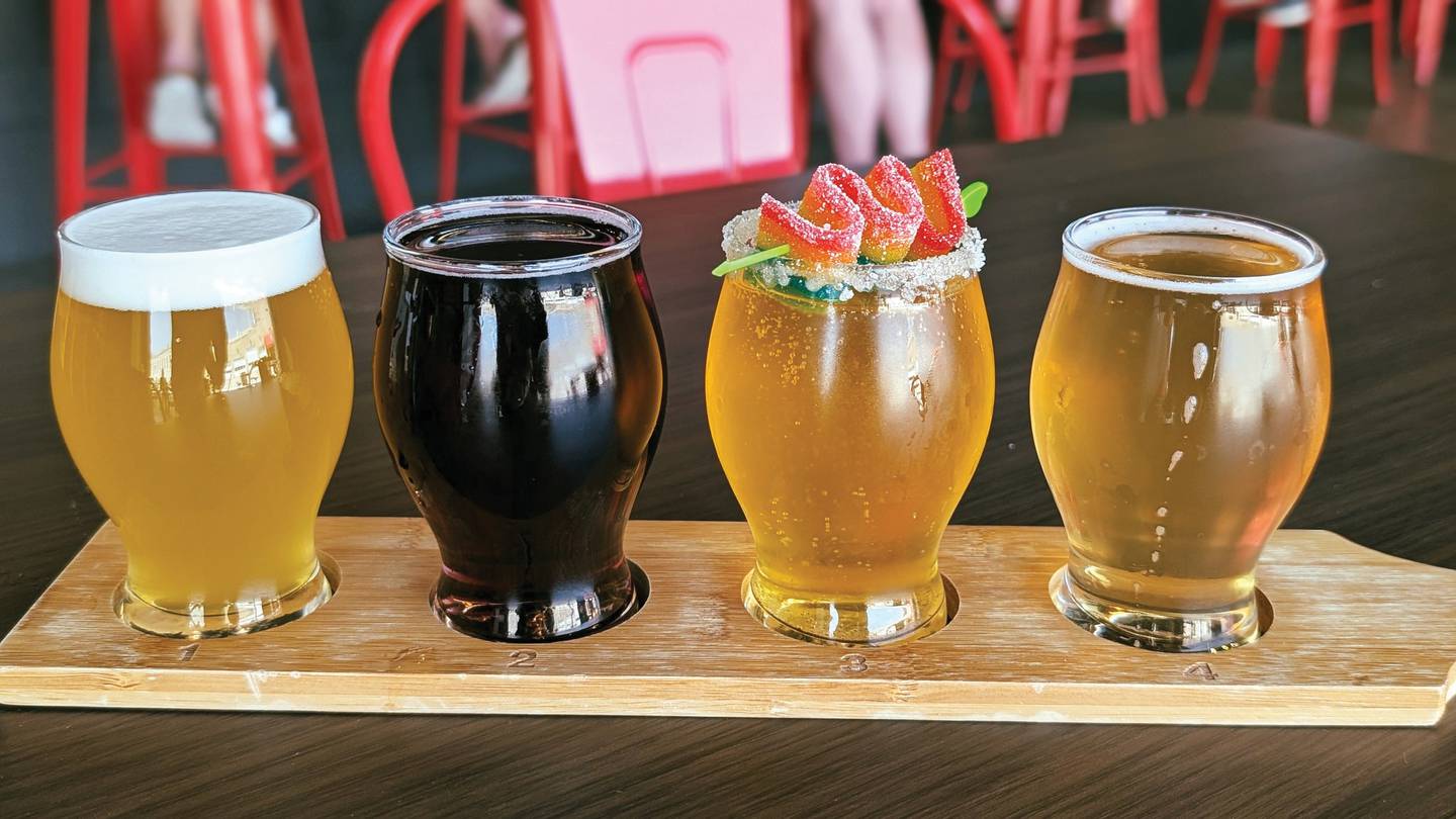 Keg Grove Brewing Company opened in a former fire station in Morris in 2024.