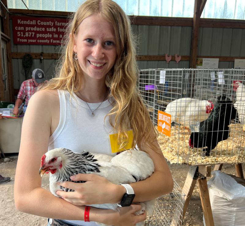 Rachel Dickson of Bristol was named Champion Senior Showman at this year’s 4-H poultry show.