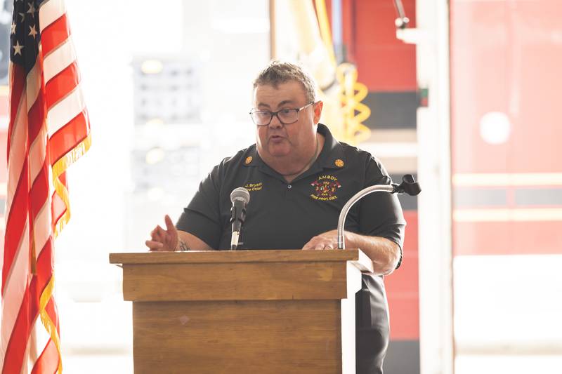 Photos Durbin visits Amboy Fire Department Shaw Local