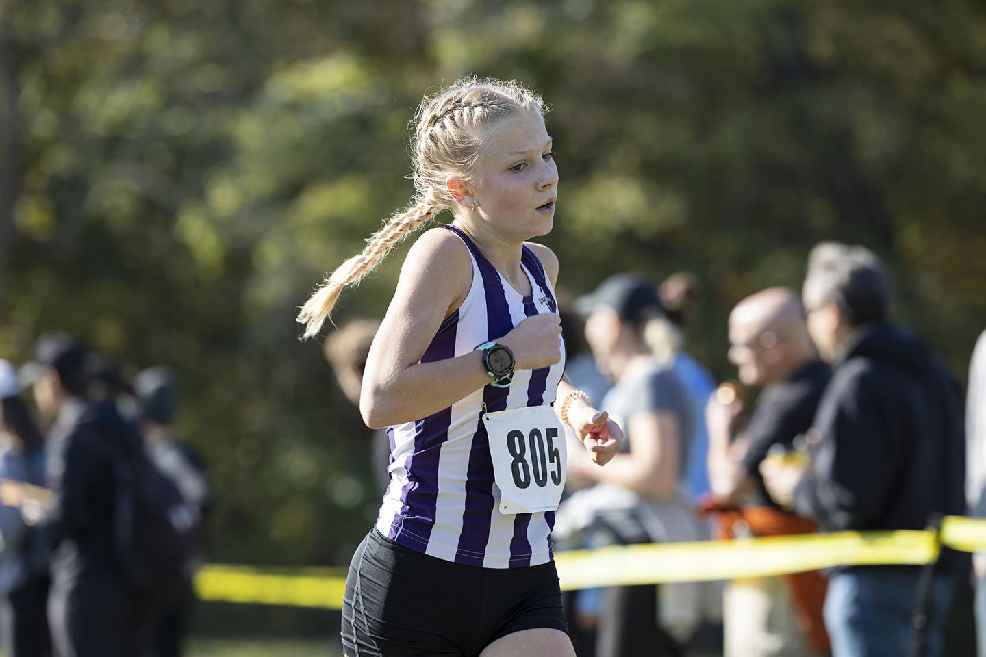 Dixon’s Kate Boss finishes fourth Saturday, Oct. 22, 2022 class 2A cross country regional in Sterling.