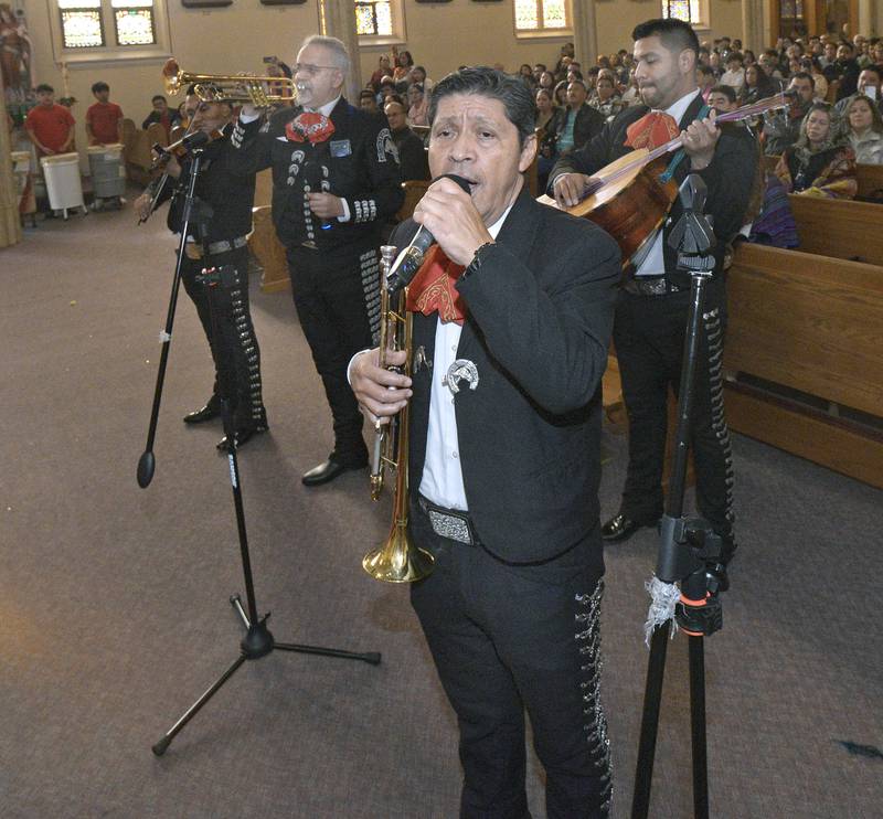 Mariachi music was performed Sunday, Dec. 8, 2024, inside St. Michael the Archangel Church, Streator, to celebrate the Feast of Our Lady of Guadalupe. While the feast is first a religious observance, Hispanic communities often mark the feast day with music, dancing and other expressions of Mexican culture.