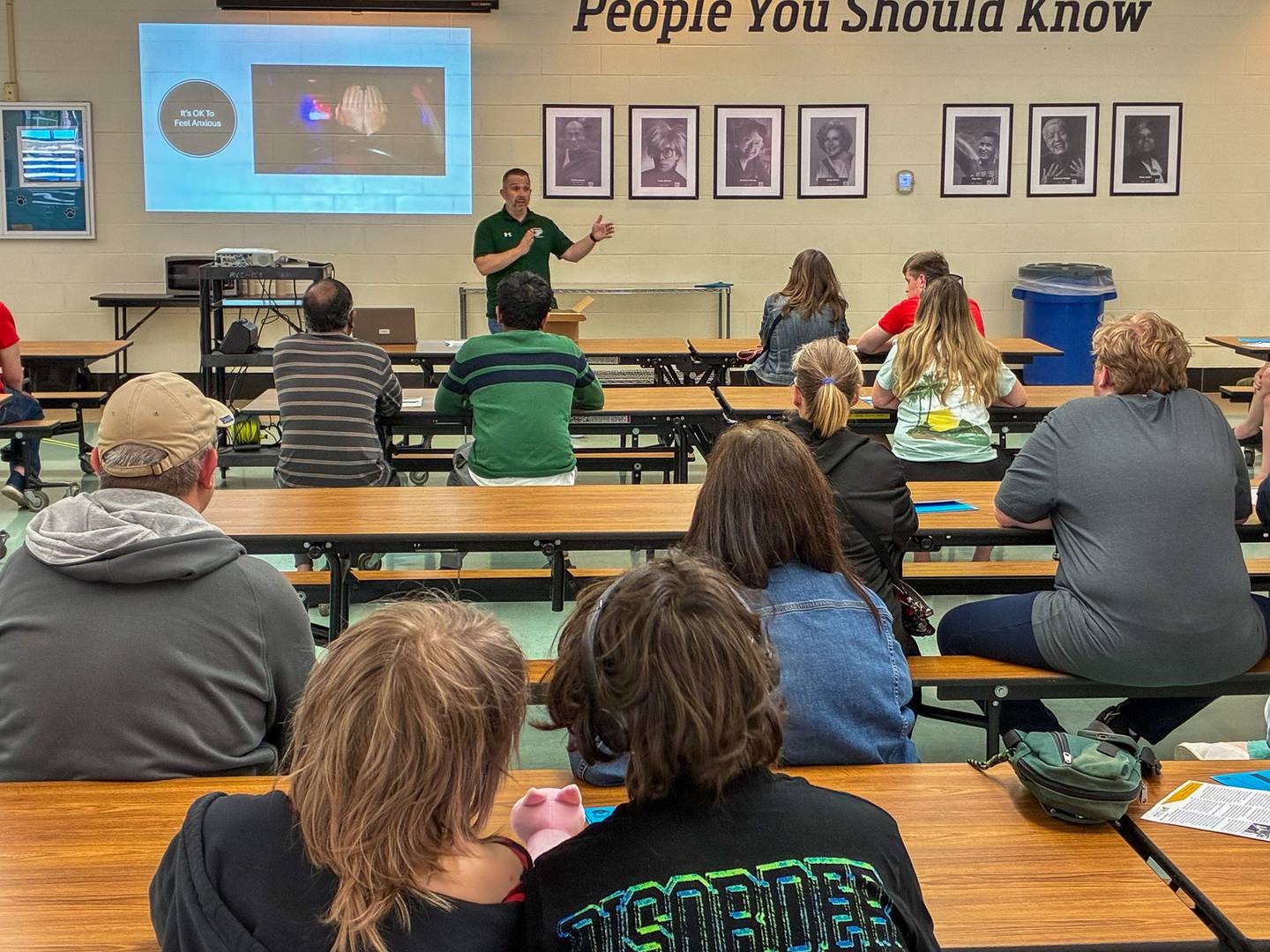 District 202 Director of Safety and Security Stefan Bjes discusses how neurodivergent drivers should react during a traffic stop on April 21, 2026. 

Bjes and the Plainfield Police Department teamed up to conduct the mock traffic stop event and introduce the Blue Envelope program to neurodivergent drivers.