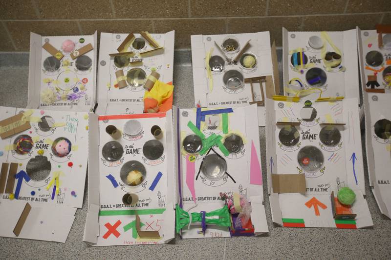 A view of some of the projects made during the Camp Invention on Wednesday, ?June 5, 2024 at Central Intermediate School in Ottawa. For over 30 years, the National Inventors Hall of Fame has inspired millions of chldren through it's flagship summer program. The weeklong program is led by qualified local educators in the Ottawa area along with local high schoolers volunteering. The camp is for students from kindergarten through sixth grades. Donations were made possible from Covia, US Silica, CAVIC, Financial Plus, Pilkington and community members. With the help of donations,  A total of 74 students were able to participate in this years camp.