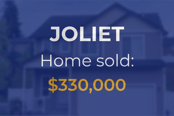 Sale closed in Joliet: $330,000 for a single-family home