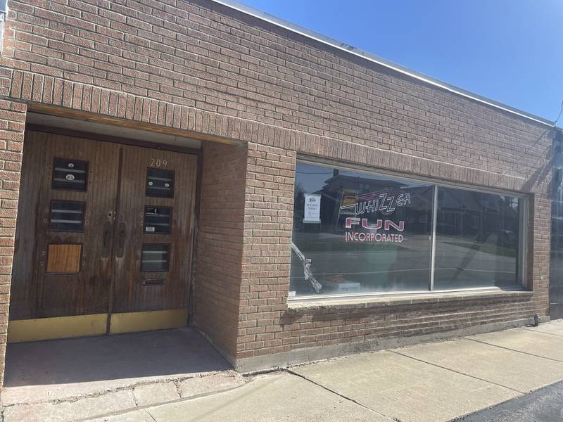 The former home of Whizzer Fun Inc., an ATV seller, is seen April 8, 2024, at 209 Grove Street in DeKalb.
