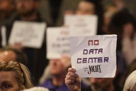 PHOTOS: Residents fill Joliet City Council Chambers for data center hearing