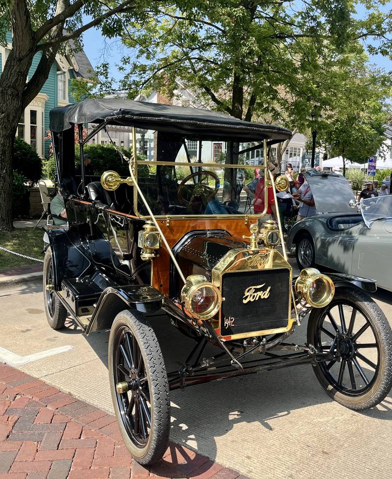 Marty Brackin's 1912 Ford Touring rolled into Geneva's Concours d’Elegance car show with its three operating pedals.