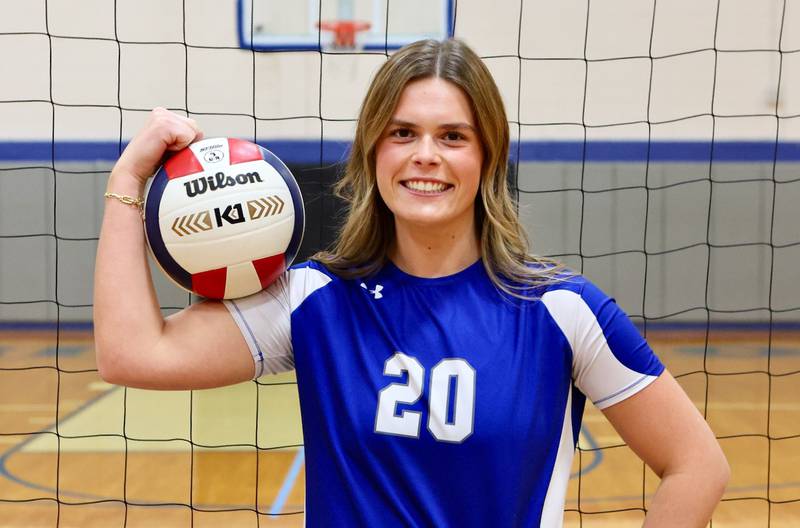Princeton senior Ellie Harp is the 2024 BCR Volleyball Player of the Year. She was an unanimous Three Rivers East All-Conference selection.