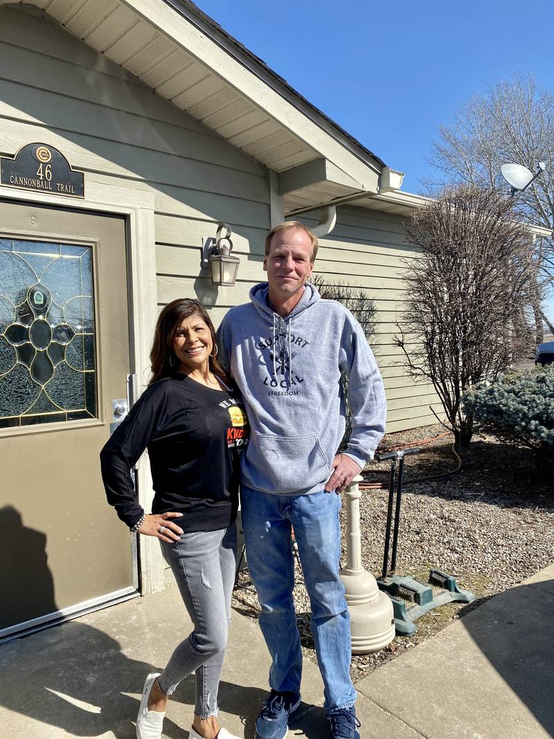 Denise and Mike Siddon, owners of the Bristol Tap, pose in front of their restaurant which is being featured in the premier episode of  NBC Chicago’s “Pookie & Pang Eat Chicago.”