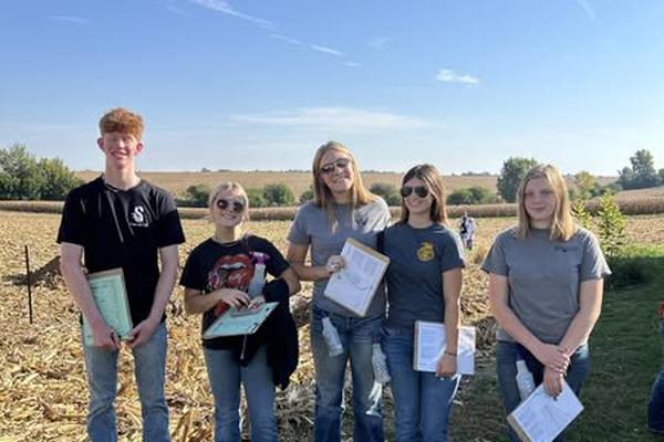 Rochelle High School’s FFA Land Use Evaluation team places 2nd