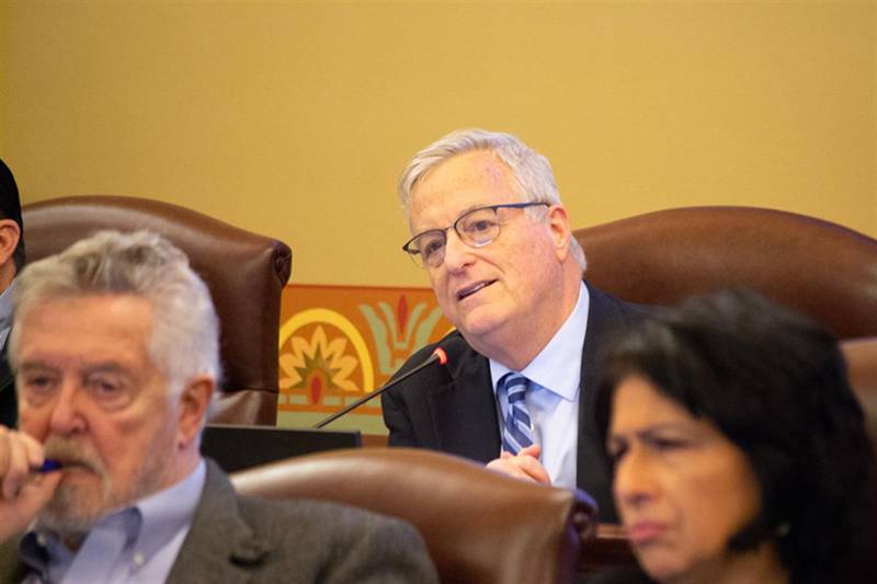 State Rep. Mark Walker, D-Arlington Heights, speaks at a House committee earlier this year.