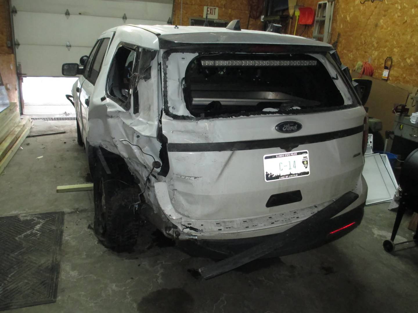 An Illinois State Troop 5 trooper’s squad was struck In Iroquois County as they were assisting a motorist March 17, 2026.