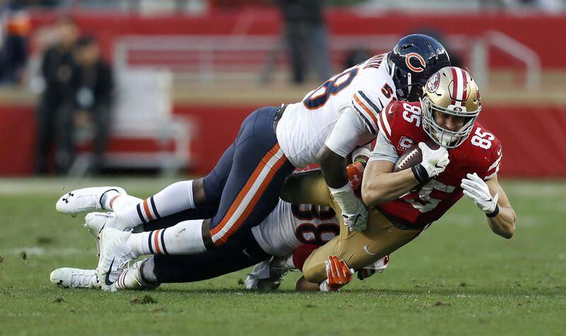49ers TE George Kittle reportedly unlikely to play, expect betting line to adjust in Bears opener