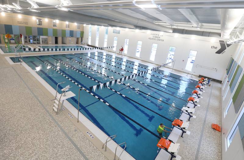 A view of the Punch and Joe O'Brien Aquatic Center inside the new Ottawa YMCA on Monday, May 6, 2024.