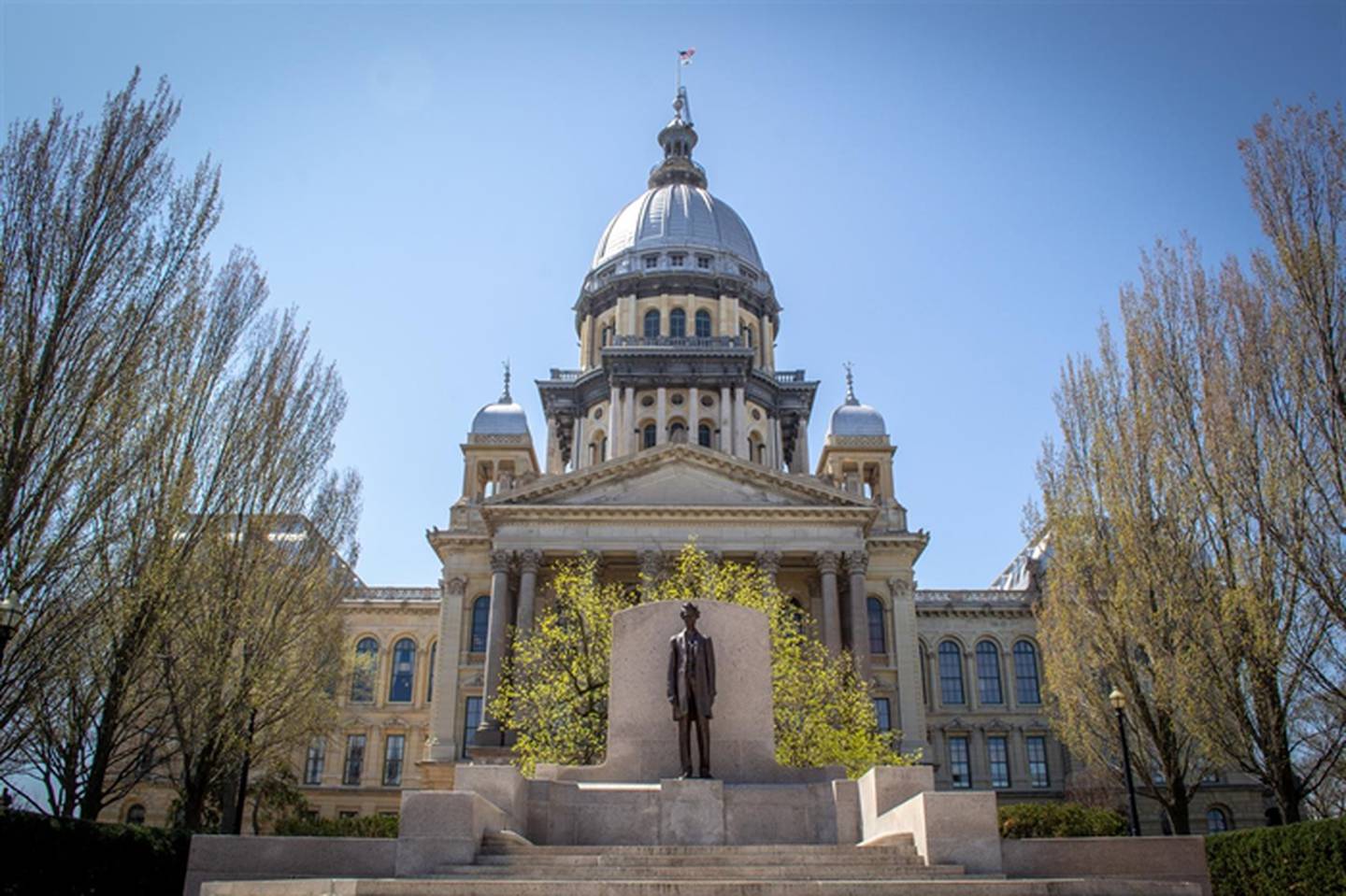 The Illinois State Capitol is pictured in Springfield.