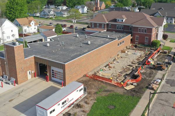 Photos: Princeton fire station expansion underway, adds sleeping quarters