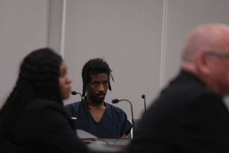 The trial for Robert Watson, 29, began Wednesday, May 3, 2023, at the Will County Courthouse in Joliet. Watson is on trial on a charge of first-deree murder of Emanuel Burgarino, 76, on March 24, 2019, at the Harrah's casino hotel in downtown Joliet.