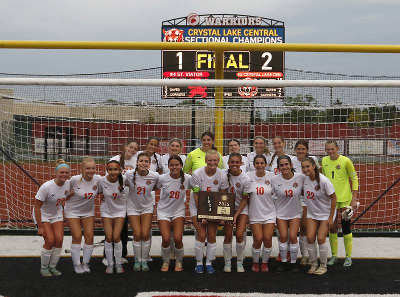 The IHSA Class 2A Deerfield Sectional championship Crystal Lake Central girls soccer team on Friday, May 30, 2025, at Deerfield High School.