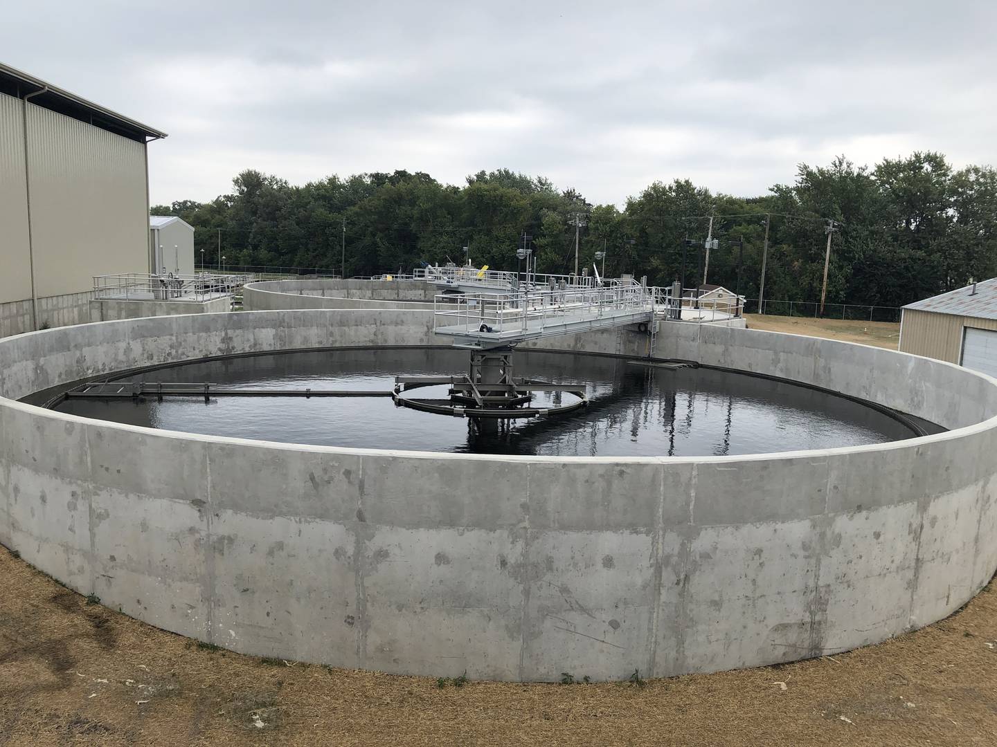 Harvard's $20.83 million upgraded wastewater treatment plant,  seen here on Sept. 6, 2023, came online in June.