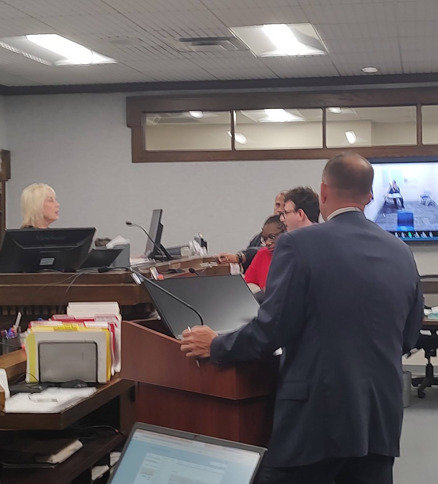 The attorneys for both sides in the Xandria Harris trial discuss where things stand regarding documents requested by prosecutors on Sept. 26, 2025.