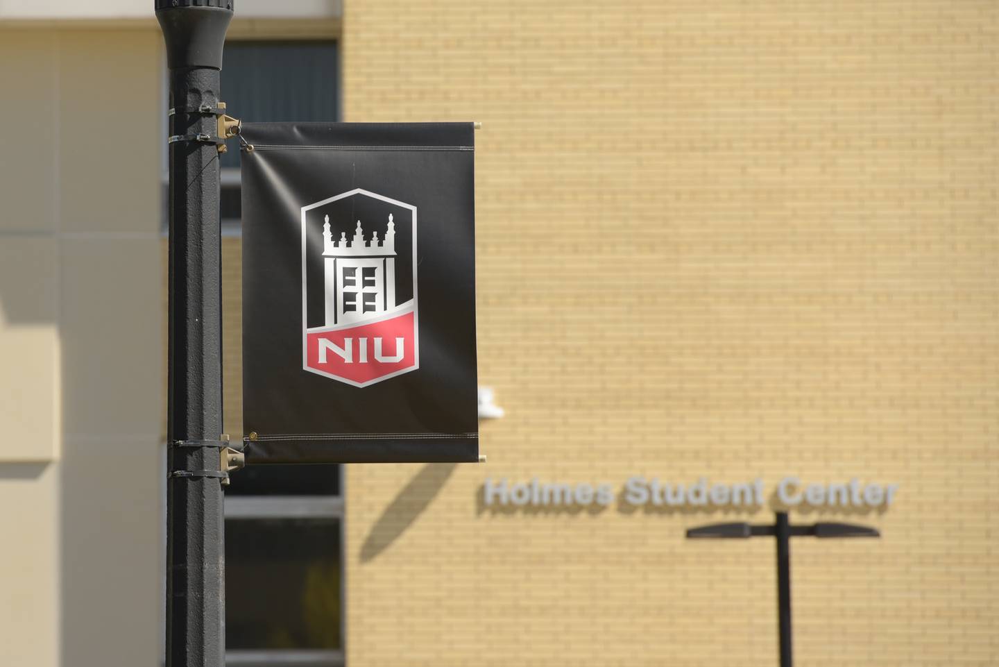Northern Illinois University, NIU, light pole banners in DeKalb, IL on Thursday, May 13, 2021.