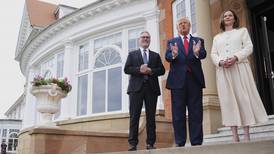Trump calls for more Gaza food aid and talks up his golf course in meeting with UK’s prime minister