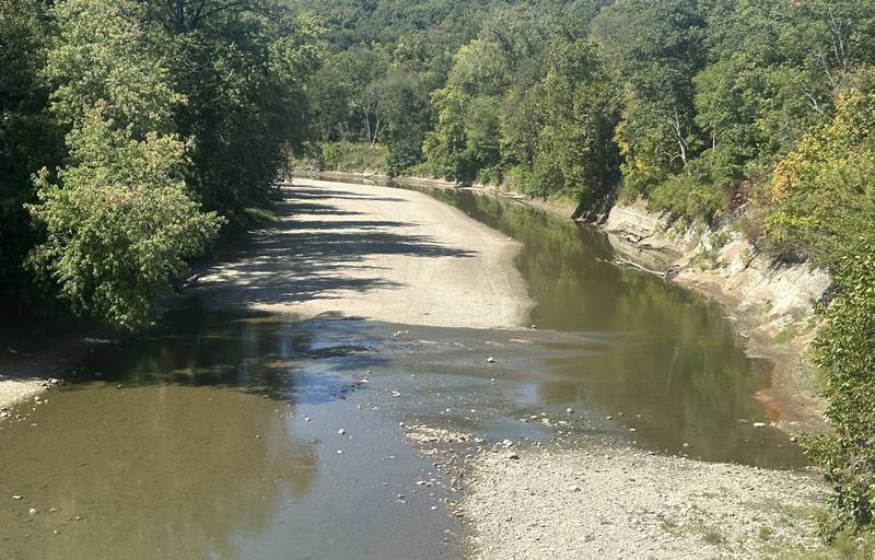 A view of the Vermilion River near the Ed Hand Highway Bridge on Tuesday, Sept. 16, 2025 in Oglesby.