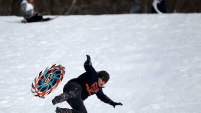 Photos: Sledding at Fabyan Forest Preserve