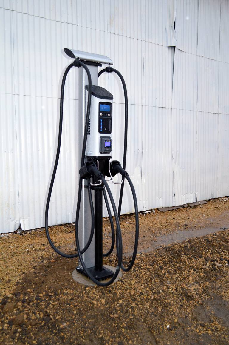 Polo's first electric vehicle charging station opened for service on Friday, Dec. 1. It's located at 212 S. Division Ave./Illinois Route 26.